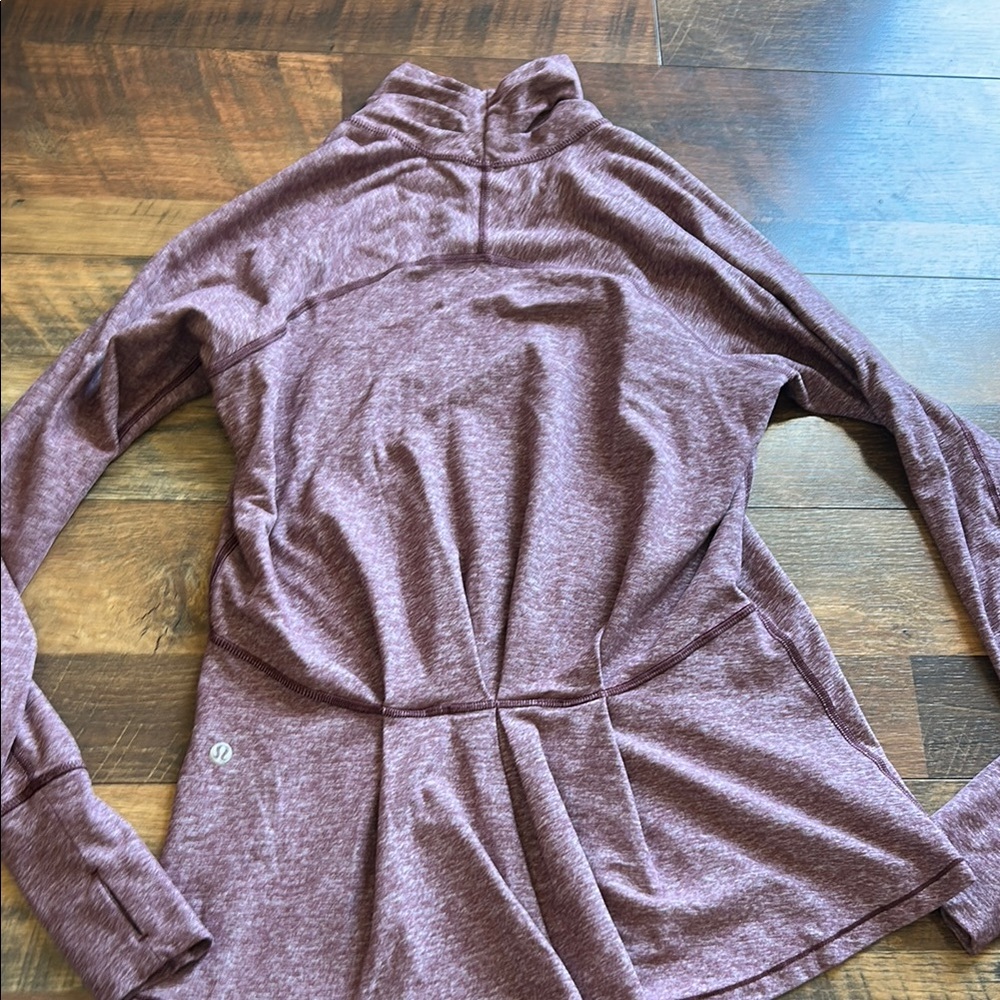 Lululemon Heathered Maroon Long Sleeve Top